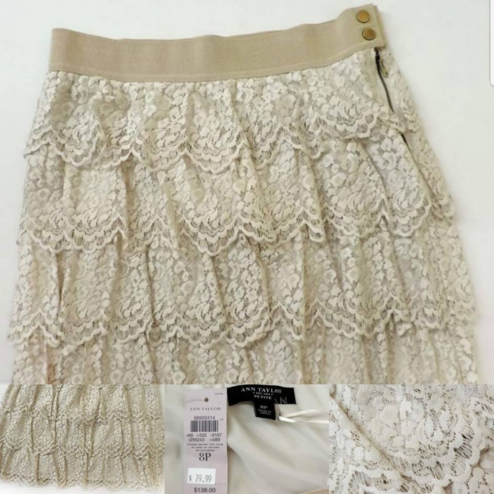 Beautiful Vintage Style Lace Petite Skirt